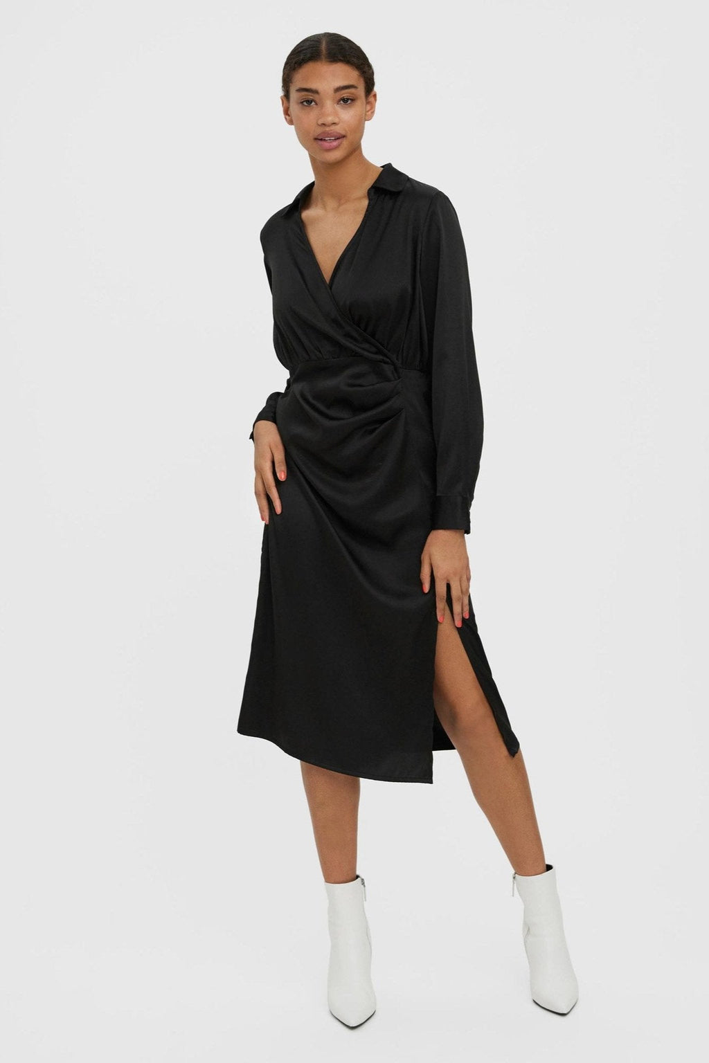 Kleo Calf Dress - Black