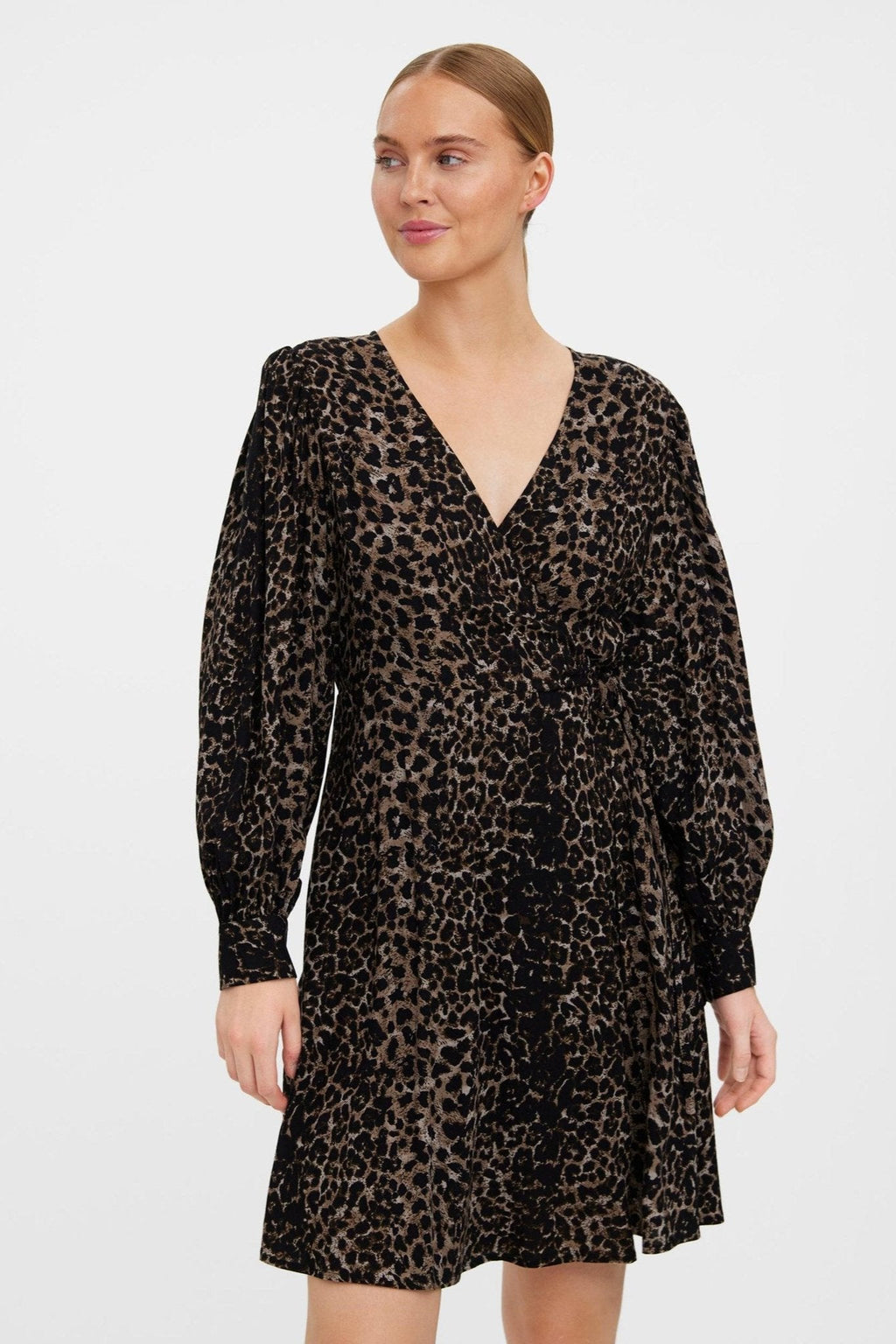 Kittie -jurk - bruinvoien