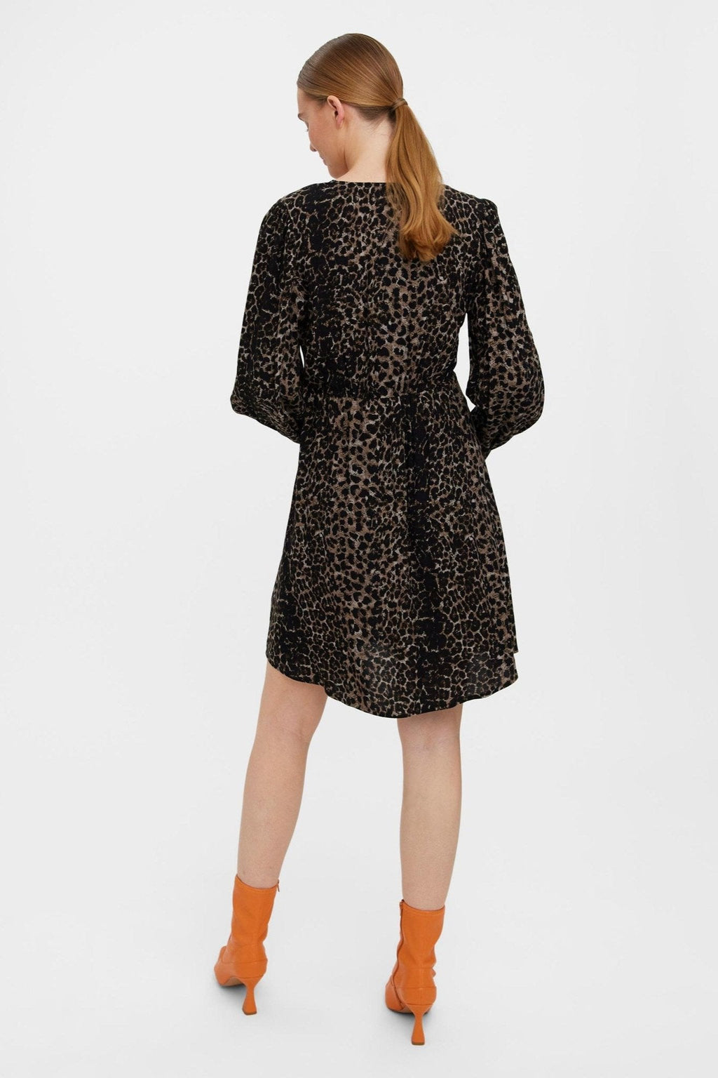 Kittie -jurk - bruinvoien
