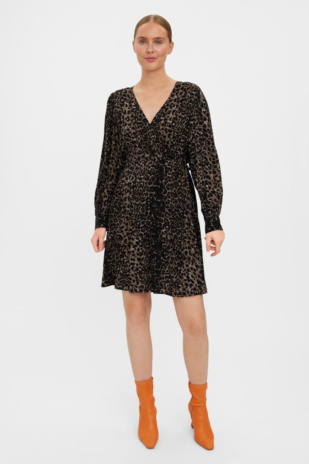 Kittie -jurk - bruinvoien