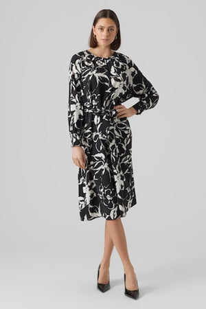 Polliana maxi kjole - bloem zwart