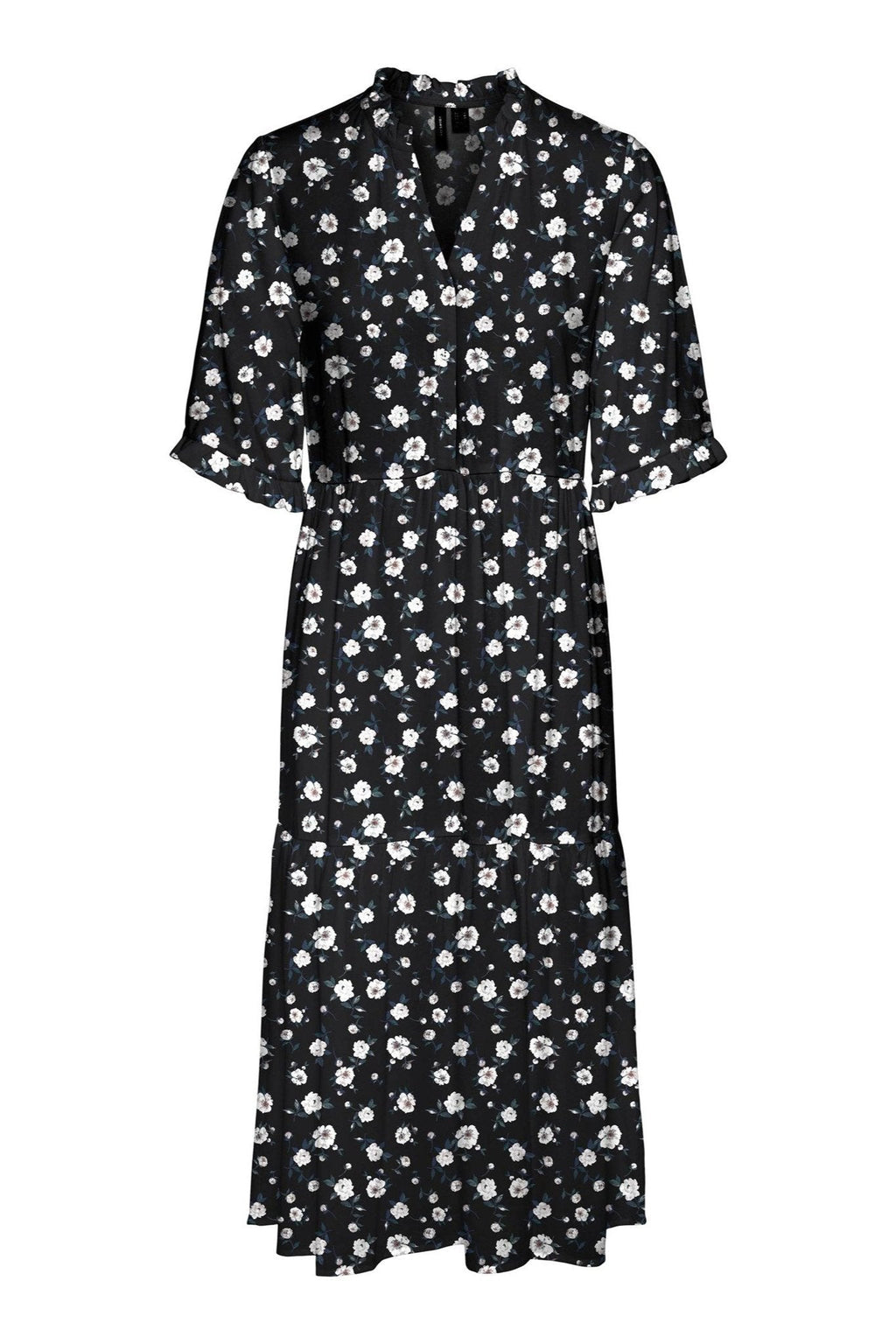 Eenvoudig 2/4 kuitjurk - zwart