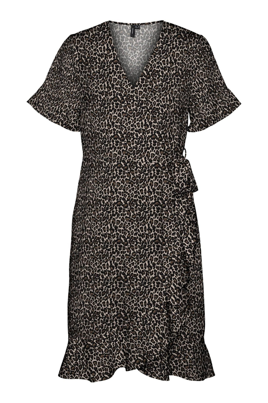 Henna mini wrap jurk - havermout