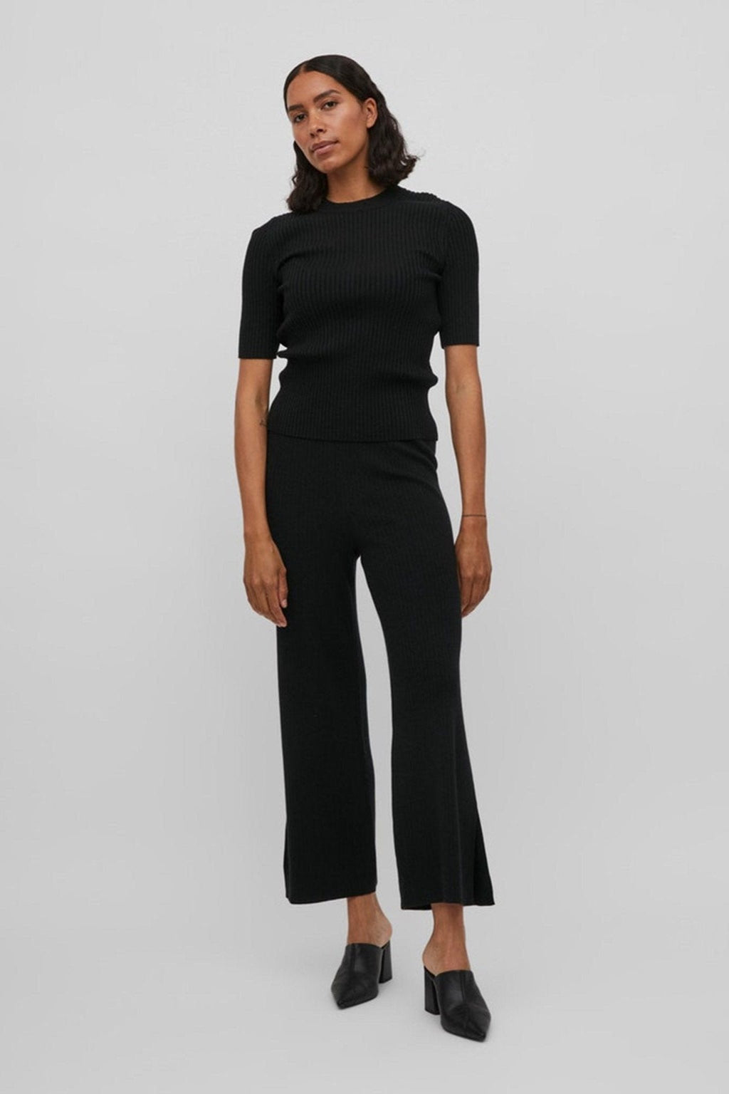 Kasley laaide op Pants - Zwart