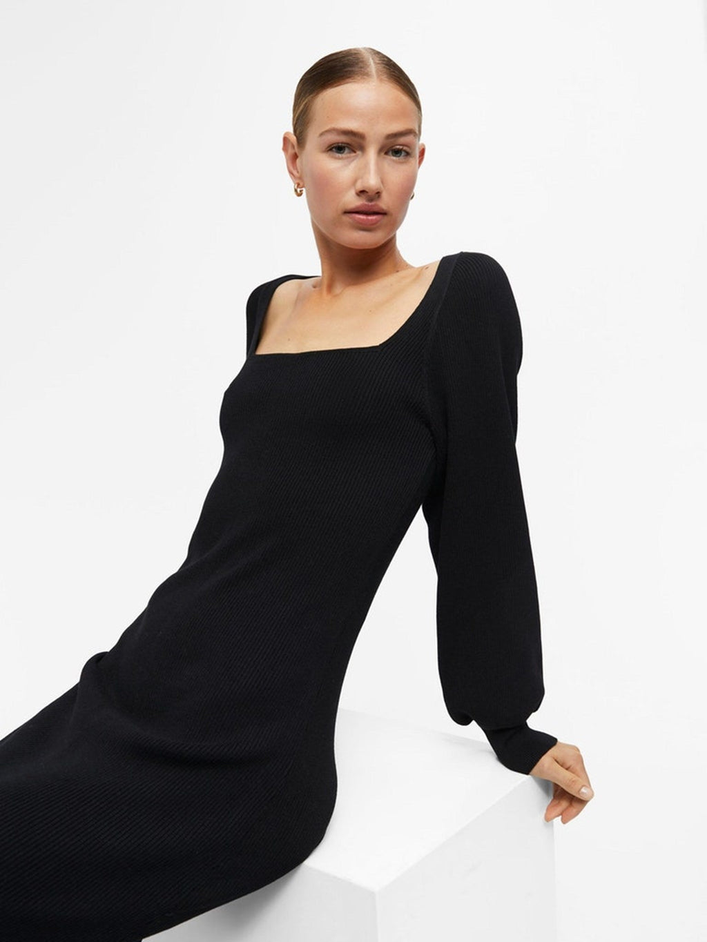 Agnes Knit Dress - Zwart