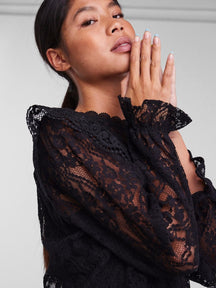 Allie Lace Blouse - Black