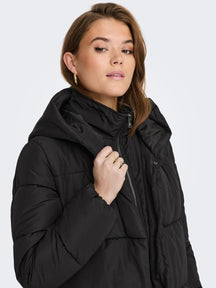 Amy Long Puffer Coat - zwart