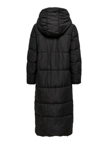 Amy Long Puffer Coat - zwart