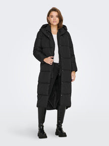 Amy Long Puffer Coat - zwart