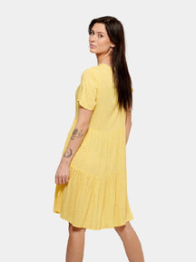 Anna stippellers jurk - geel