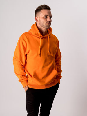 Basic Hoodie - Orange - TeeShoppen Group™ - Shirt - TeeShoppen