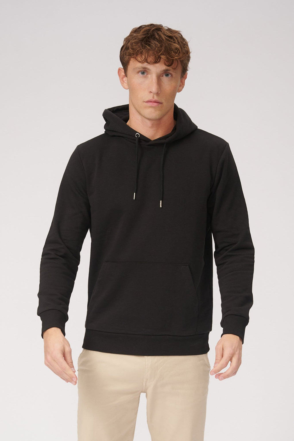 Basic Sweatsuit met hoodie (zwart) - pakketdeal