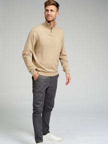 Basic Breihoge zip - beige