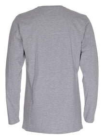 Basic T-shirt met lange mouwen-grijs