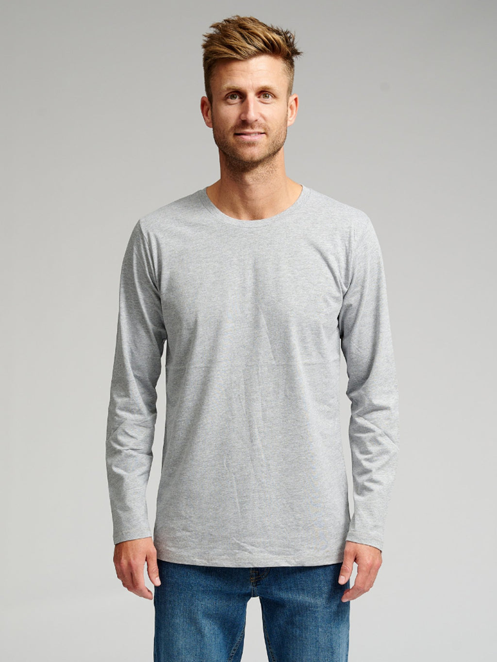 Basic T-shirt met lange mouwen-pakketdeal (3 pcs.)