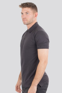 Basic Polo shirt - donkergrijs