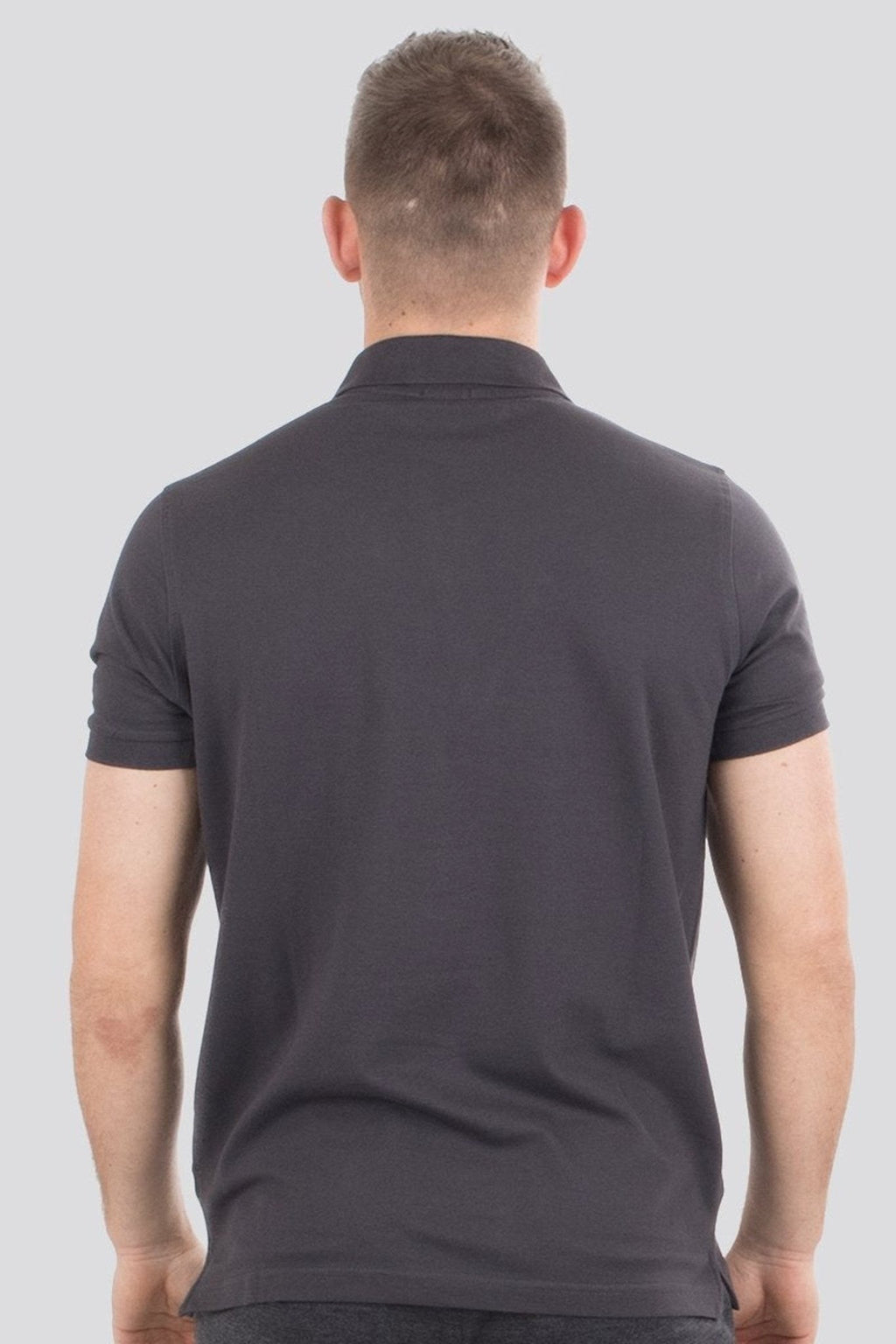Basic Polo shirt - donkergrijs