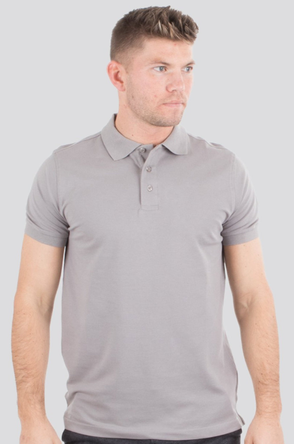 Basic Polo shirt - grijs