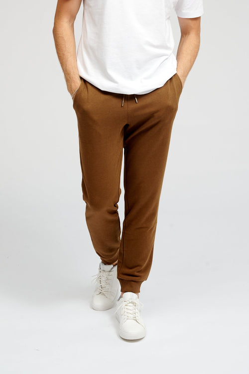 Basic Sweatpants - Brown - TeeShoppen Group™ - Pants - TeeShoppen