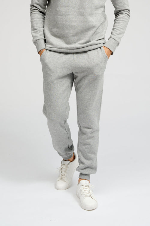 Basic Sweatpants - Light Grey Melange - TeeShoppen Group™ - Pants - TeeShoppen