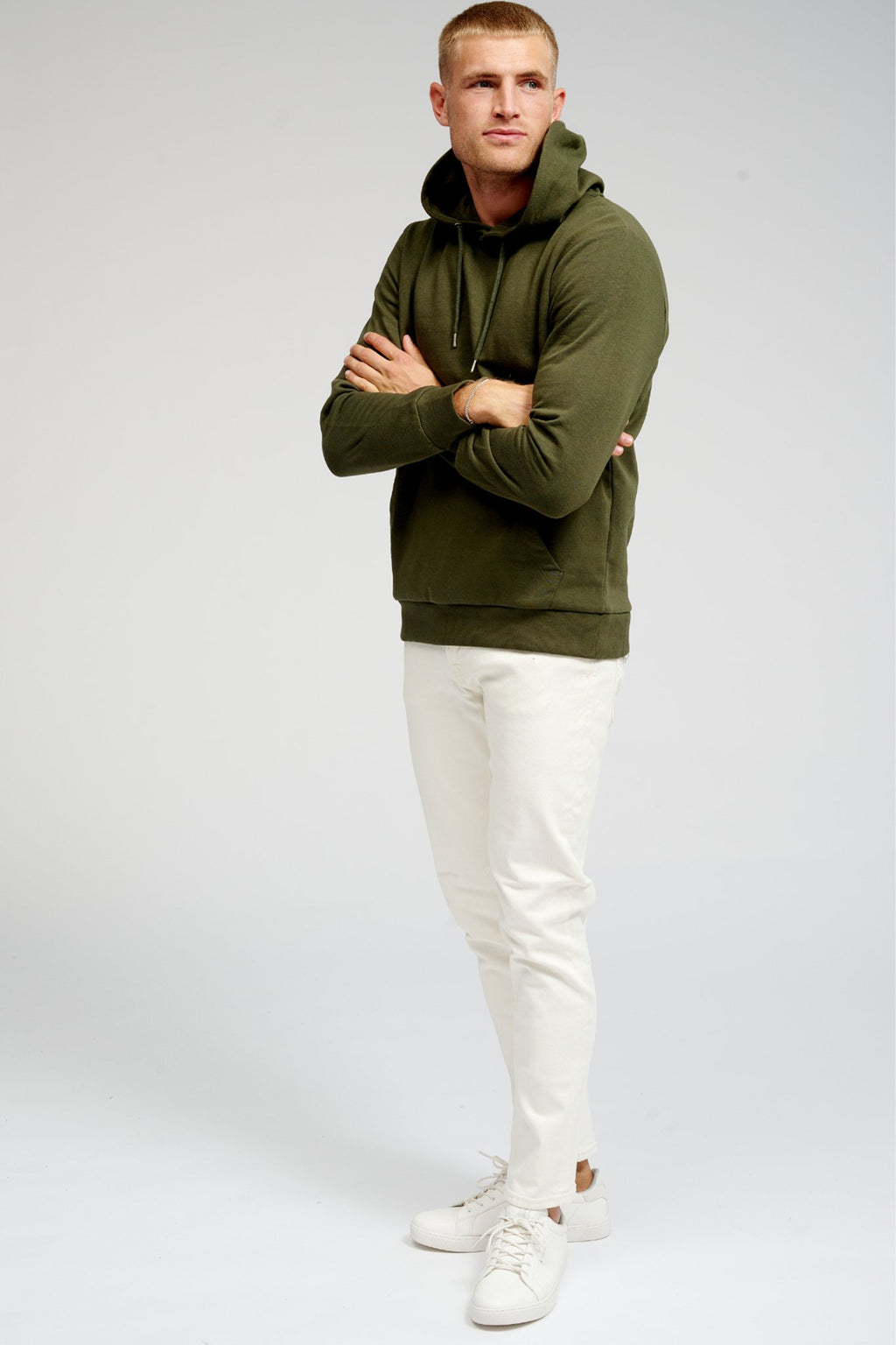 Basic Sweatsuit met hoodie (donkergroen) - pakketdeal