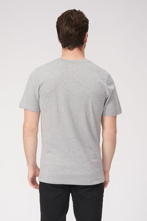 Basic Vneck t-shirt - Oxford Gray - TeeShoppen Group™ - T-shirt - TeeShoppen