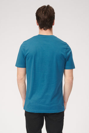 Basic Vneck t-shirt - Petroleum Blue - TeeShoppen Group™ - T-shirt - TeeShoppen