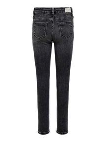 Blush mid taille jeans - zwart