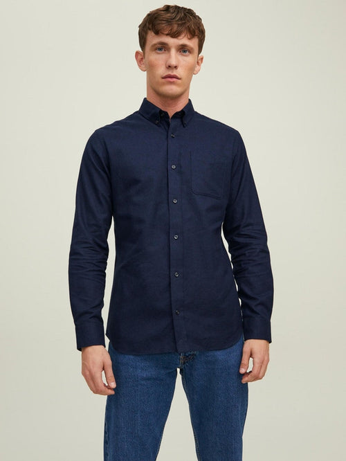 Brook Grindle Shirt - Perfect Navy - TeeShoppen Group™ - Formal Shirts & Blouses - Jack & Jones