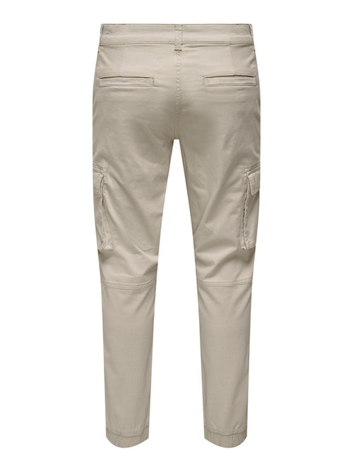 Cam Stage Cargo Pants - Silver Lining - TeeShoppen Group™ - Pants - Only & Sons