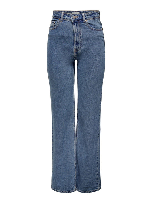 Camille Wide Leg Jeans - Blue Denim - TeeShoppen Group™ - Jeans - ONLY
