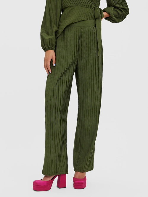 Carrie Wide Pants - Rifle Green - TeeShoppen Group™ - Pants - Vero Moda