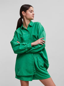 Chrilina oversized shirt - eenvoudig groen