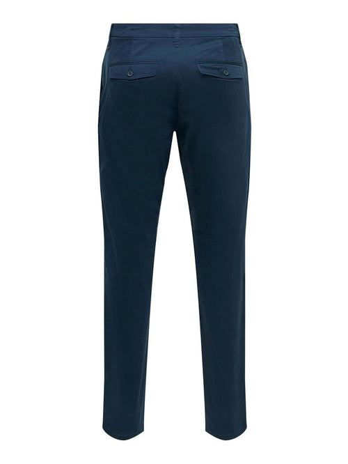 Classic Chinos - Navy - TeeShoppen Group™ - Pants - Only & Sons
