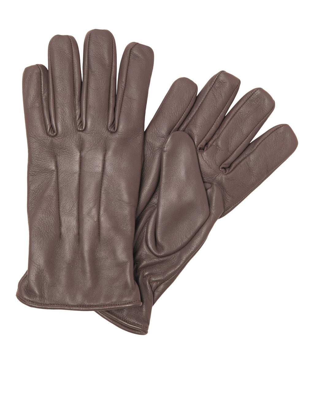 Classic Leather Gloves - Brown