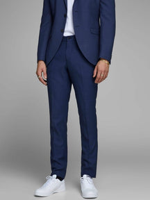 Klassiek pak pants Slimfit - middeleeuws blauw