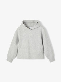 Cropped hoodie - Light gray