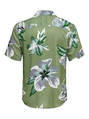 Dan Life Regular Shirt - Oil Green - TeeShoppen Group™ - Formal Shirts & Blouses - Only & Sons