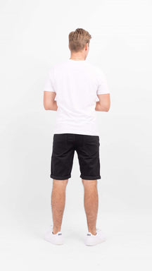 Denim shorts - zwart