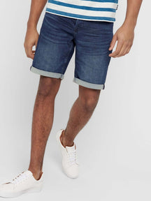 Denim shorts - blauwe denim