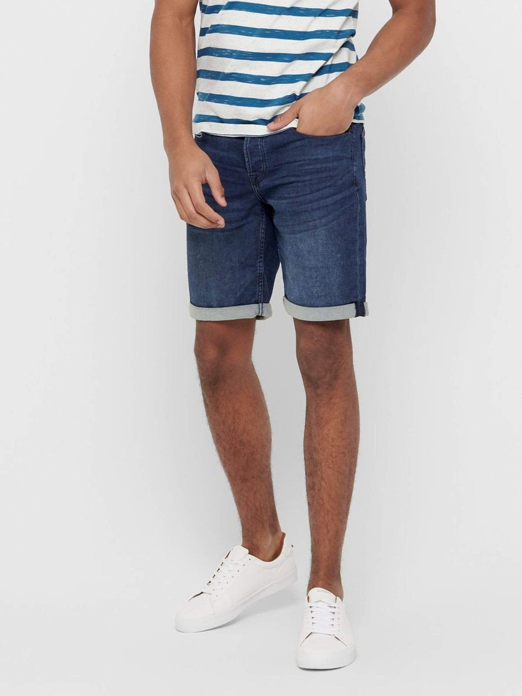 Denim shorts - blauwe denim