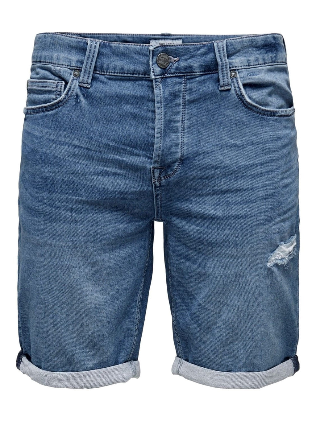Denim shorts - Blue Denim (met stretch)