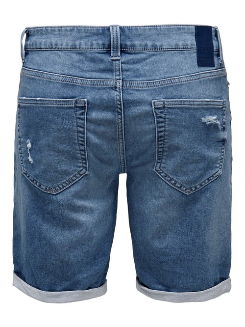 Denim Shorts - Blue Denim (with stretch) - TeeShoppen Group™ - Shorts - Only & Sons