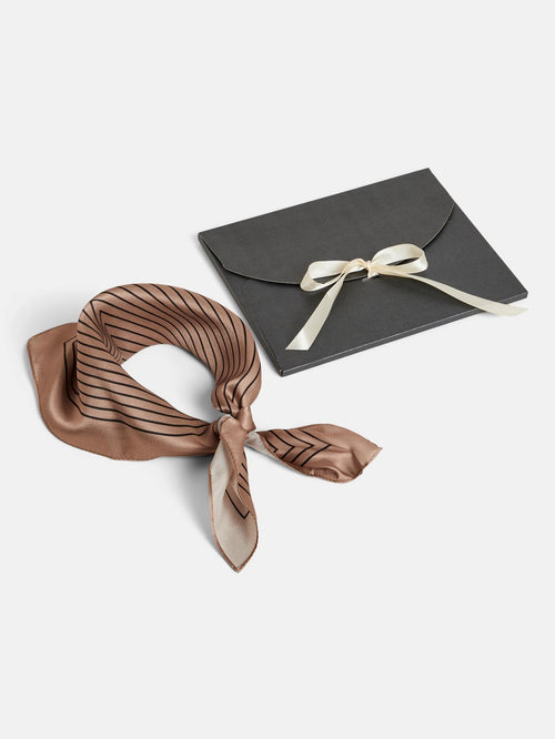 Diora Silk Scarf - Toasted Coconut - TeeShoppen Group™ - Accessories - VILA