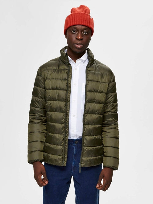 Down Jacket Plastic Change - Green - TeeShoppen Group™ - Jacket - Selected Homme