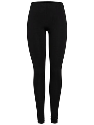 Edita long leggings - Black - TeeShoppen Group™ - Pants - PIECES