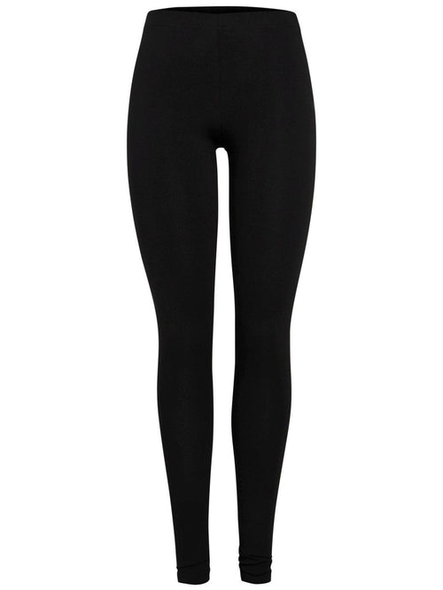 Edita long leggings - Black - TeeShoppen Group™ - Pants - PIECES