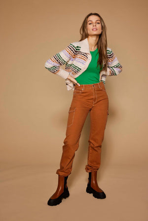 Emily Cargo Bukser - Argan Oil - TeeShoppen Group™ - Pants - ONLY