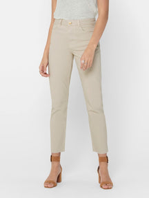 Emily High Taille Jeans - Ecru