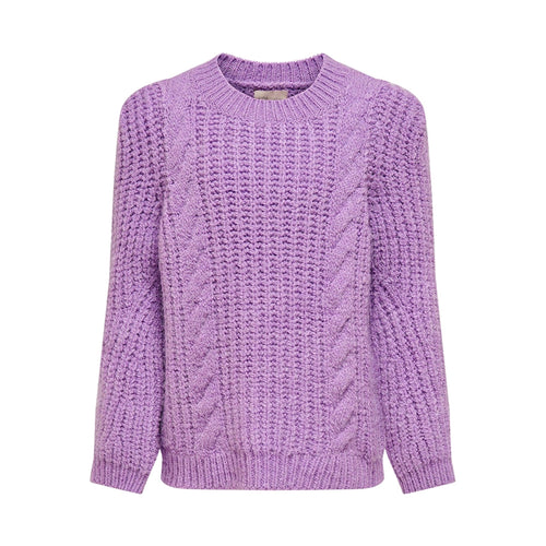 Erica Pullover - Purple - TeeShoppen Group™ - Knitwear - Kids Only